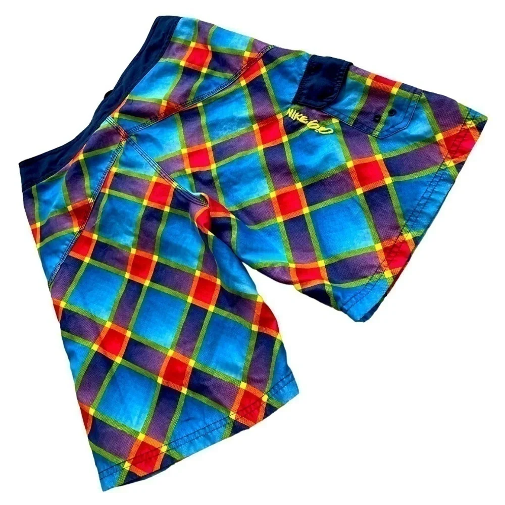 NIKE | NIKE 6.0 Swim Trunks Blue + MultiColor, Size 26
